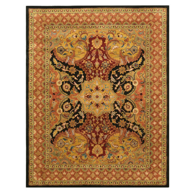 Tapis noir touffeté à la main Madhupur