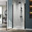 FPivot 26" W x 72" H Pivot Semi-Fameless Shower Door with 1/4'' Tempered Clear Glass-107209417