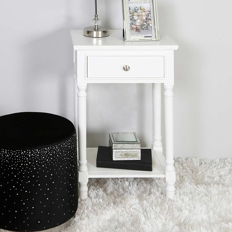 Bobby Jones End Table, White
