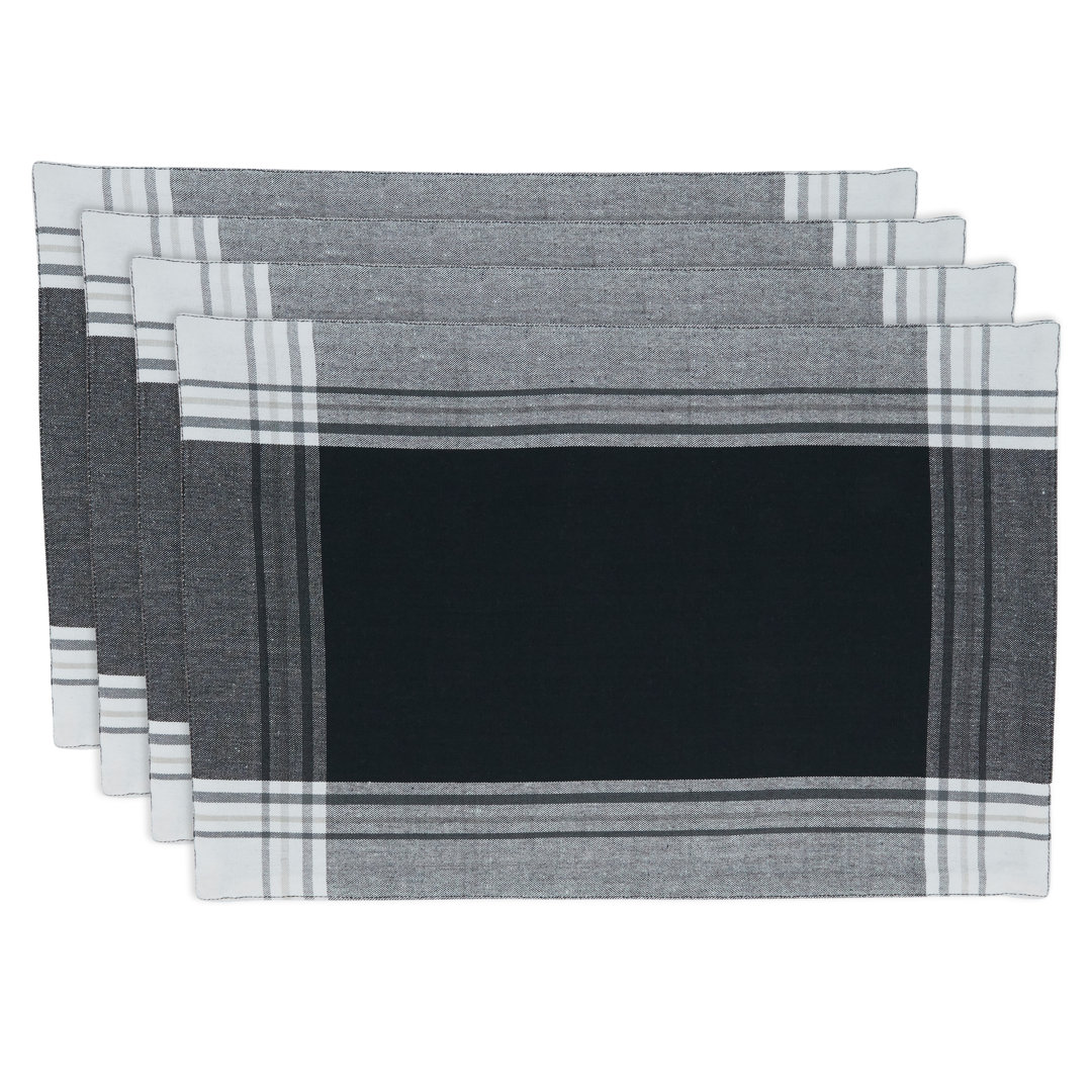 Hamilton Collection Cotton Plaid Rectangle Placemat (Set of 4) Saro