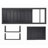 Outdoor Metal Chaise Lounge, 4 Level Adjustment Seat Back, Powder Coated Aluminum Frame