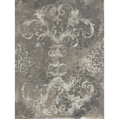 Neutre damas clair foncé 2 - peinture sur toile tendue