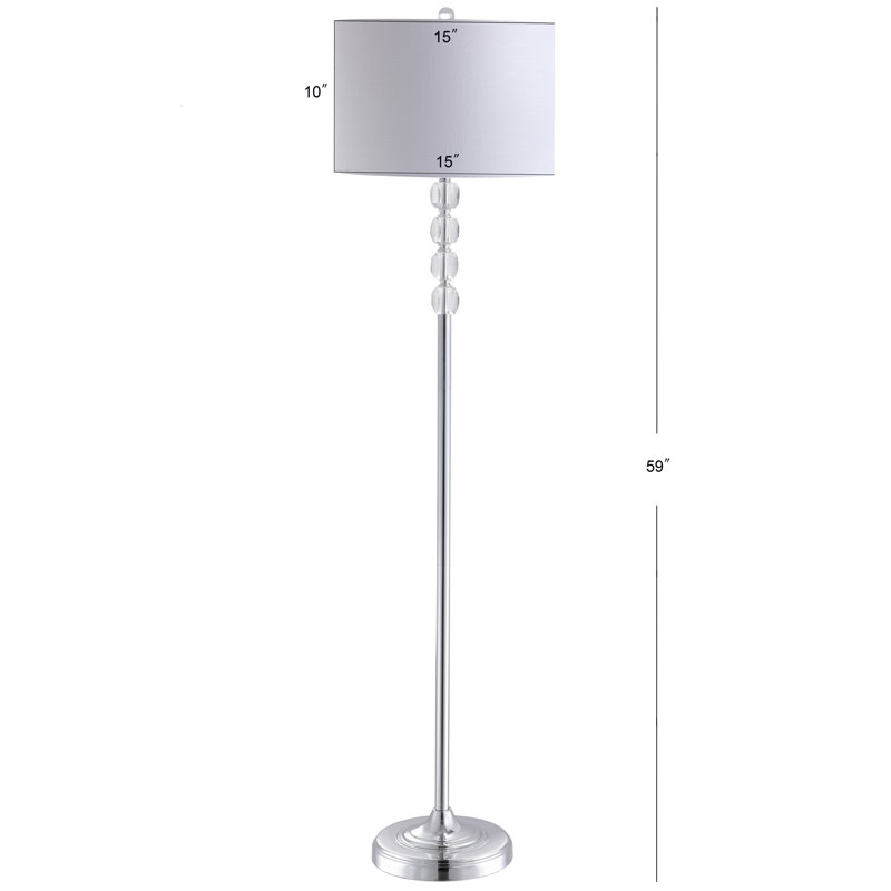 Sullivan 59.5'' Chrome Traditional Floor Lamp