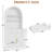70" Tall Arched Kitchen Pantry, Modern Kitchen Storage Cabinets with Open Shelves-283572089