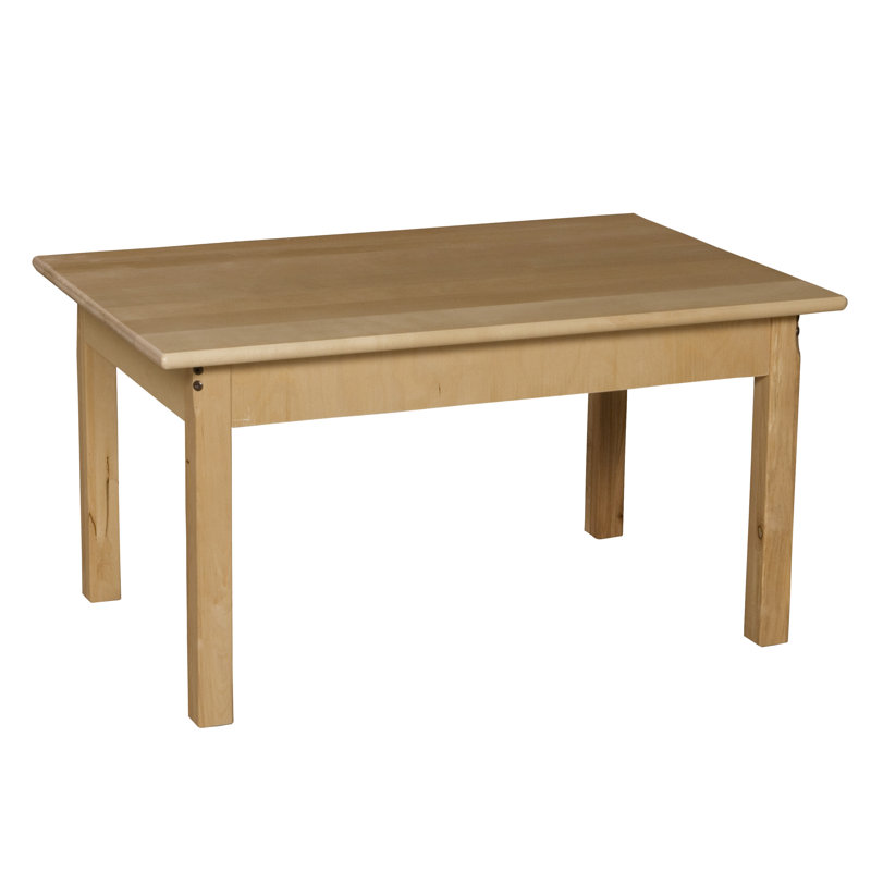 Table rectangulaire d'activités, H 24 po x l 30 po x P 48 po