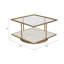 30" Rennovoir Exquisite Modern Coffee Table, Timeless Elegance for Discerning Tastes