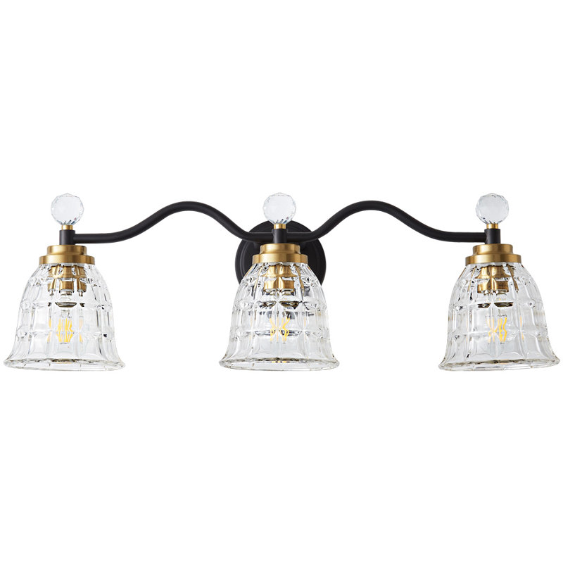 Betterton 3 - Light Dimmable Vanity Light, Black