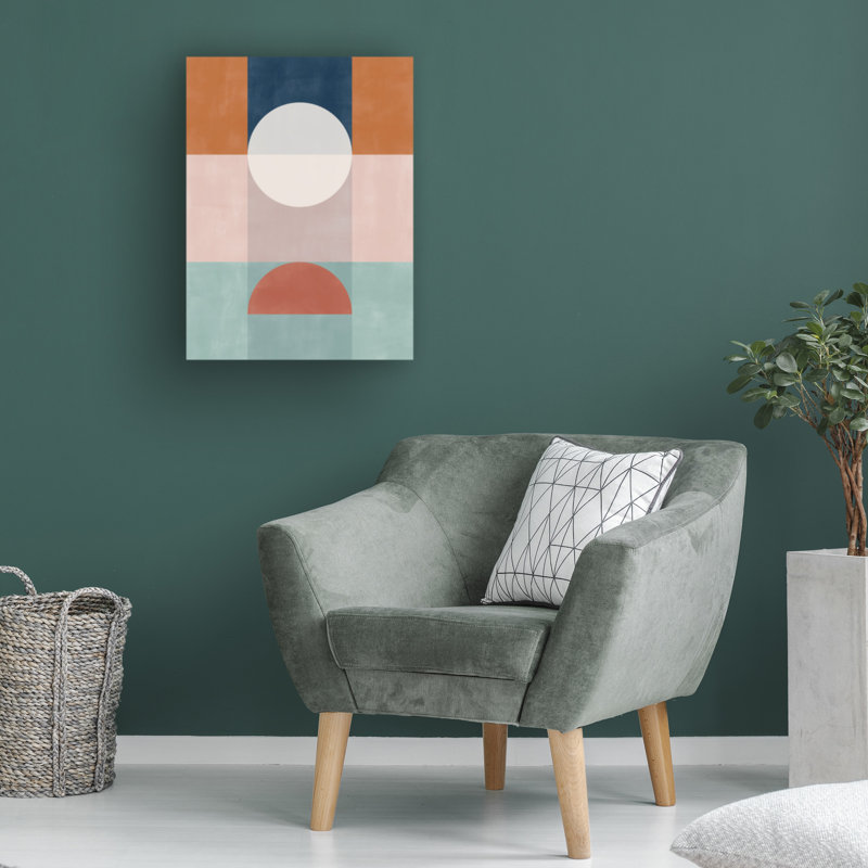 Œuvre d'art sur toile bolologienne Elena Ristova Aspectratiott14, H 18 po x l 24 po