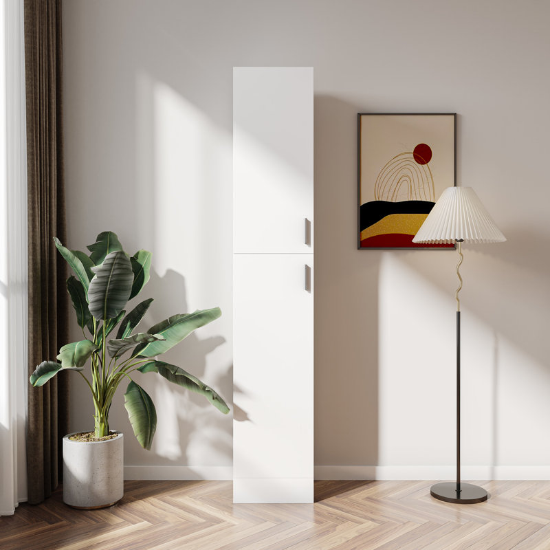 Armoire autoportante blanche avec tablettes pour un décor de patio élégant et élégant