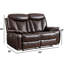 Causeuse inclinable électrique en cuir 62,6 po Madeira-1122775999