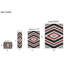 Tapis géométrique rouge/gris/noir zone Adreanna-2027420889