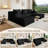 107" U-Shape Cloud Couch, Modern Modular Sectional Boneless Cloud Couch for Living Room, Deep Seat Sleeper Chaise Longue for Living Room, No Assembly Required-343318312