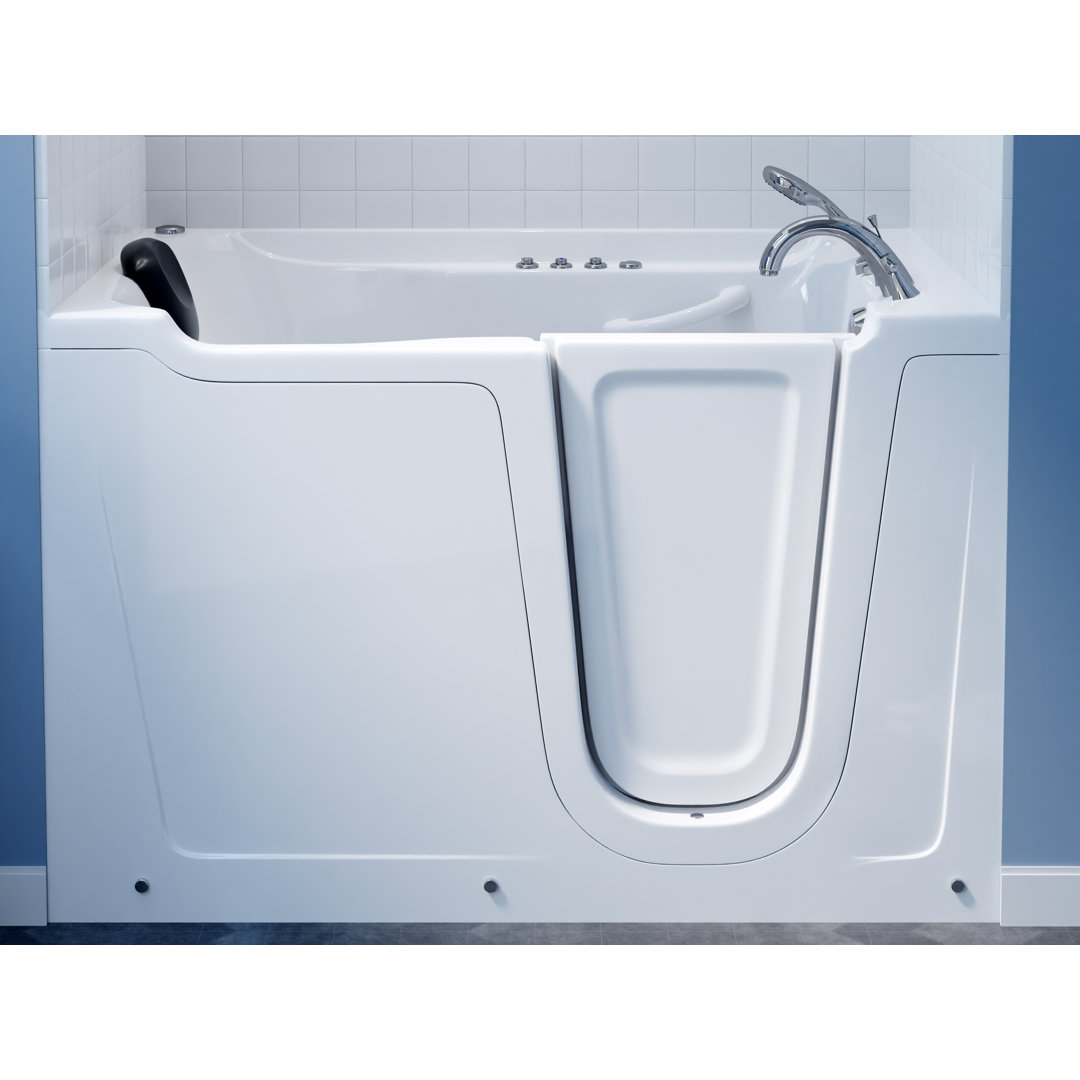 Crescendo 59.7" x 36" Walk in Air/Whirlpool Bathtub Therapeutic Tubs Drain