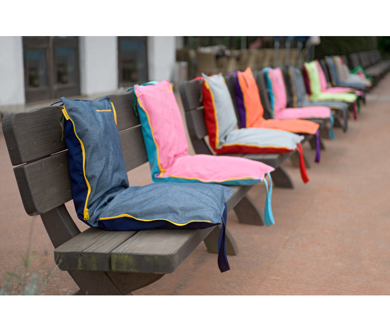 Hhooboz Garden Chair Cushion, Purple and orange