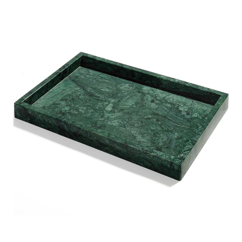 Marble Bathroom Tray, Green