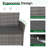 All-Weather 4-Piece PE Wicker Patio Conversation Furniture Set with Cushions-110903284-110903285
