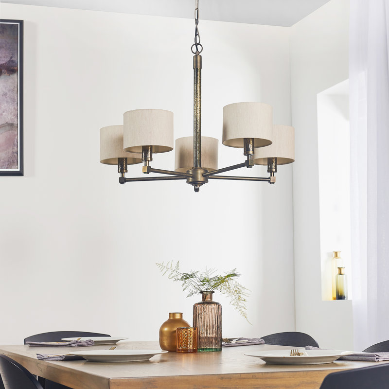 Beedle 5 - Light Shaded Chandelier