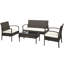 Ensemble de mobilier d'extérieur avec causeuse