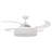 48" Retractable Blade Ceiling Fan with Light and Remote, Modern Fandelier Ceiling Fan, Patented Design Technology, Stronger Thicker Blades, White-879383152