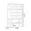 Armoire d'appoint en bois massif gris clair