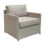 Chaise longue Brohel - tissu sable Seminyak