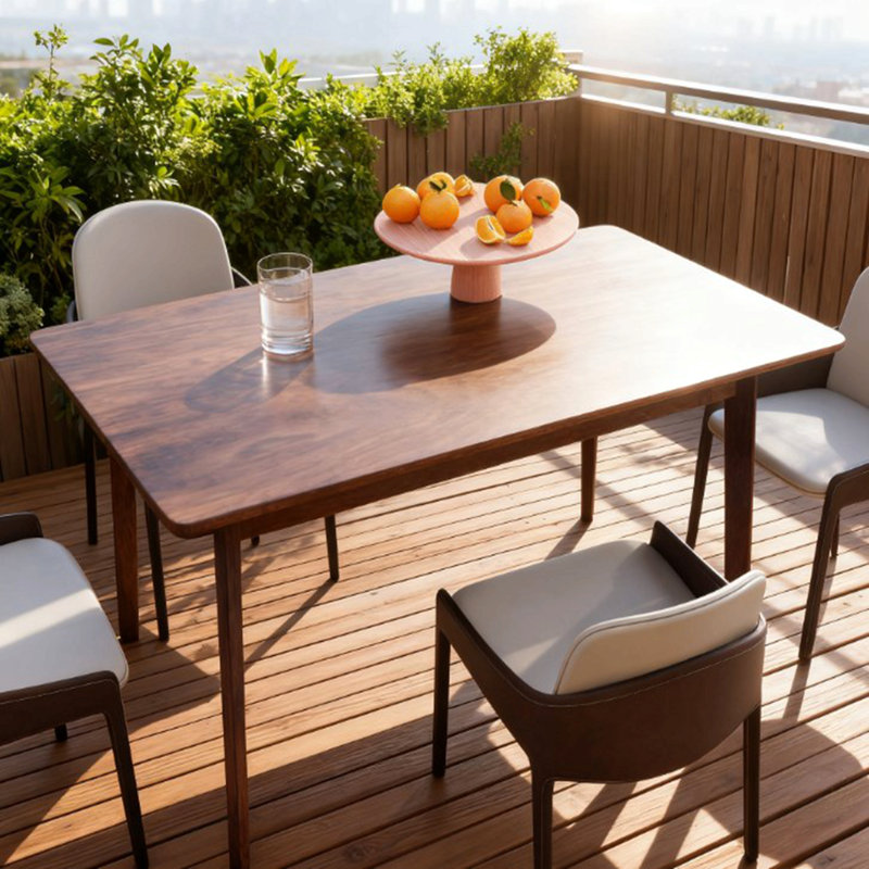 Table de salle à manger Mid-Century, Noyer