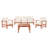 Lauver Eucalyptus 5 - Person Patio Conversation Set with Cushions-1657804544