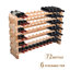 72 Bottle Floor Wine Bottle Rack