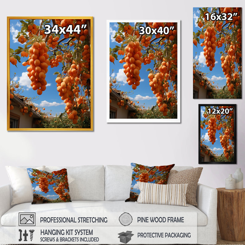 Délicats fruits abricotiers en été - fruits, art mural, H 20 po x l 12 po x P 1 po