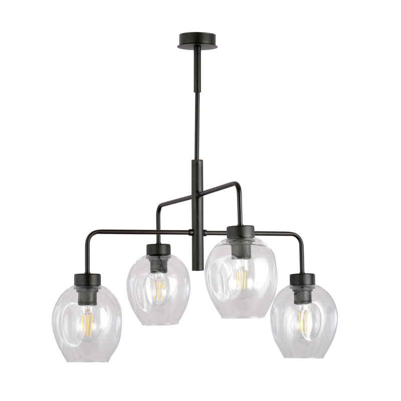 Damien 4 - Light Sputnik Chandelier, Transparent