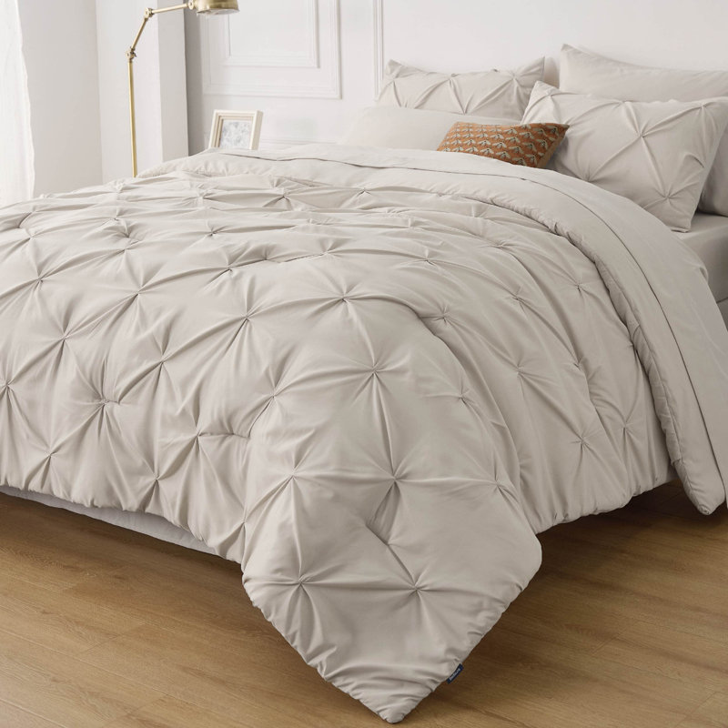 Polyester Percale Comforter, Beige