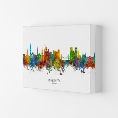 Inverness Scotland Skyline by Michael Tompsett - Print