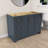 Solid Wood 48" Single Bathroom Vanity Base Only In Navy Blue