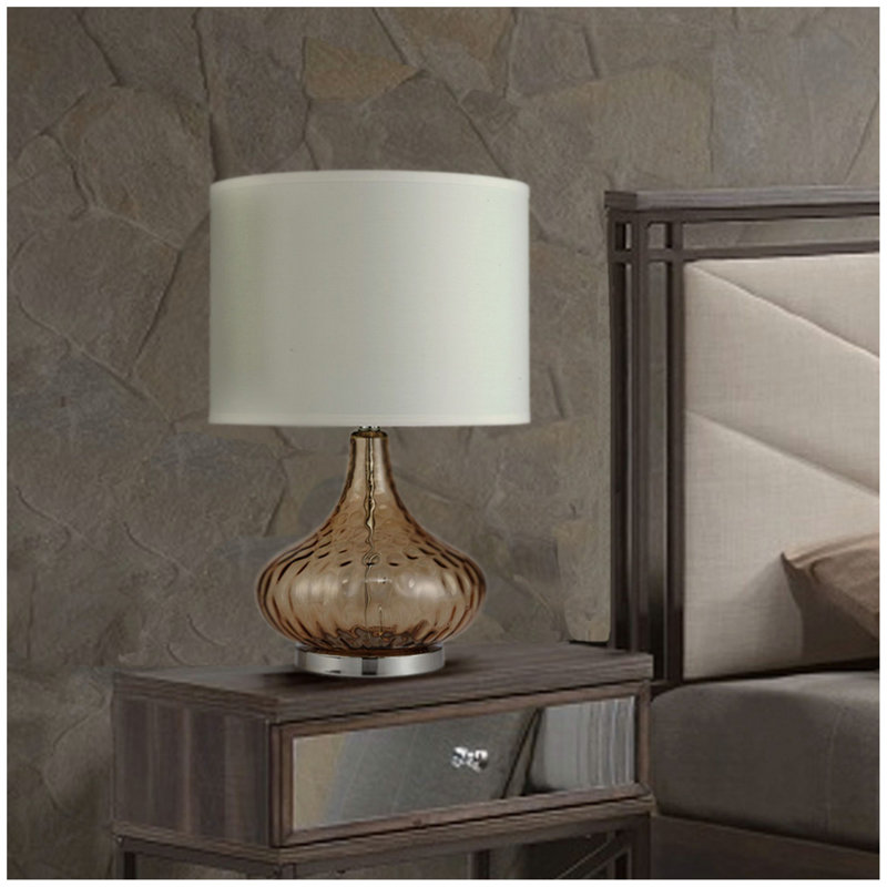 24.5" Tall Table Lamp" Leann", Brown