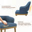 Chaise de salle à manger rembourrée moderne avec pieds en bois-185698468-185698491