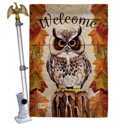 Double Sided 40'' H x 28'' W Polyester Animal Flag Set