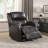 Modern Living Room Furniture 1Pc Power Reclining Chair Faux Leather Upholstery Plush Seating Solid Wood Frame-1717271050