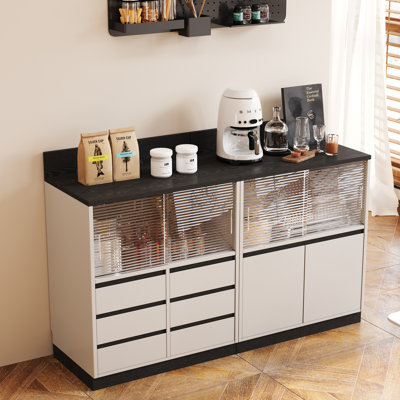 Armoire de rangement de 62,98 po de largeur pour le bureau ou la maison