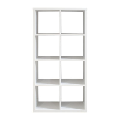 Smart Cube 8-Cube Organizer Storage With Opened Back Shelves,2 X 4 Cube Bookcase Book Shleves