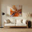 «Lyrical Abstraction 98», art mural en métal brun-1076992719