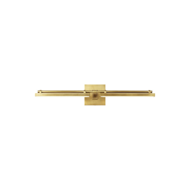 Kal 2 - Light LED Bath Bar, Natural Brass