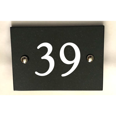 Brumby 10cm H Reflective Stone House Number