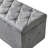 1 Piece Rectangular Storage Ottoman Short Velvet With 2 Set Ottomans (Light Gray)-2045502840