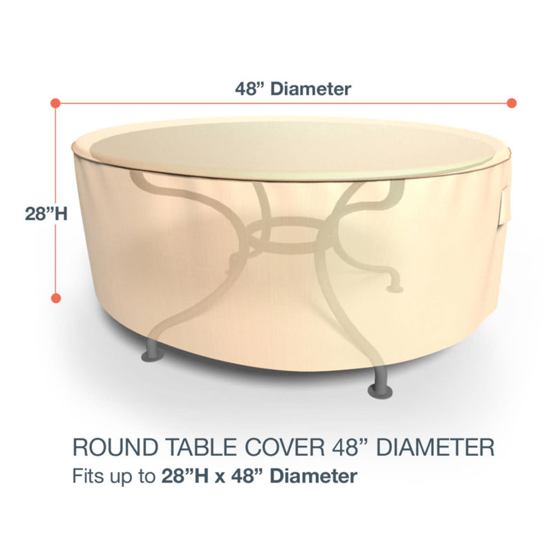 Housse pour table de patio Eduardo, H 28 po x P 48 po, Bleu