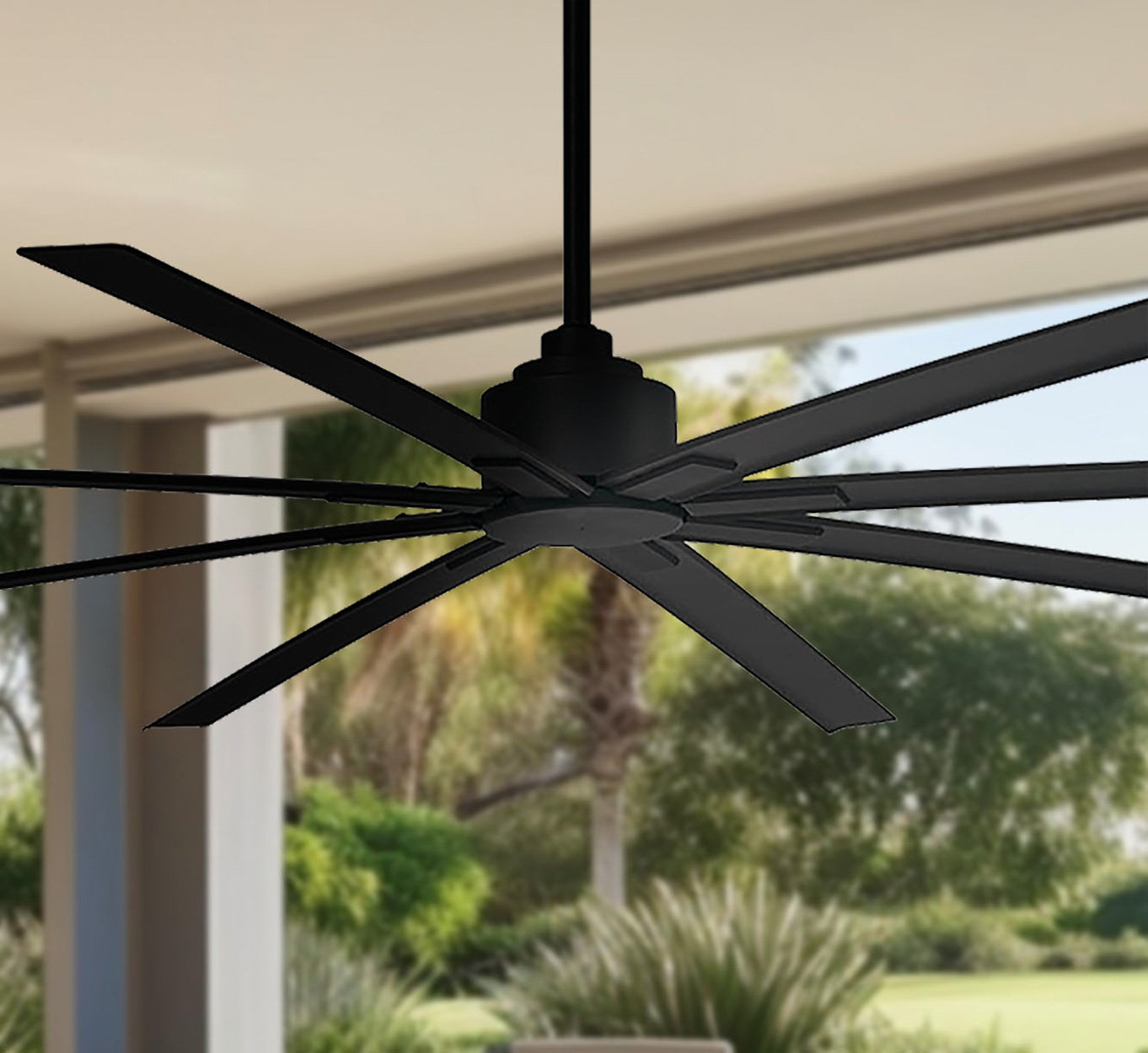 Xtreme Outdoor Smart Ceiling Fan, 84" Wide, Coal