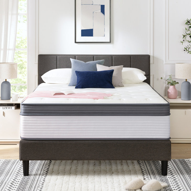 Zinus 14" Plush Cooling Gel Hybrid Mattress, Full, 14"