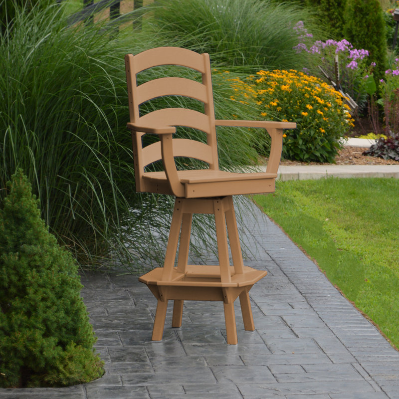 Tabouret de bar rotatif 29 po Nettie, Cèdre