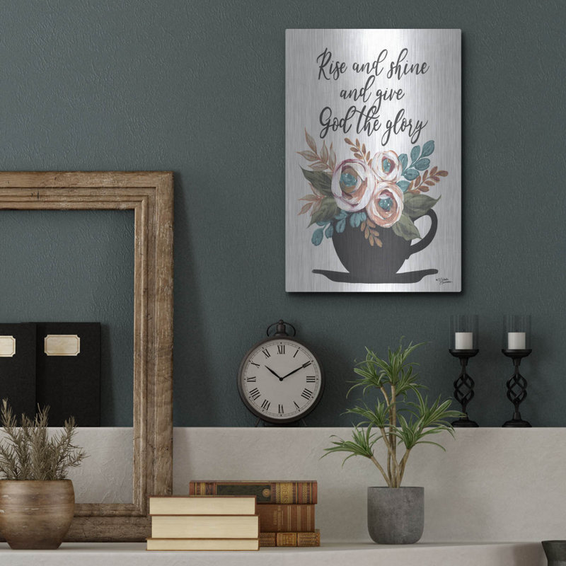 «Rise and Shine» par Michele Norman, art mural en métal, H 16 po x l 12 po