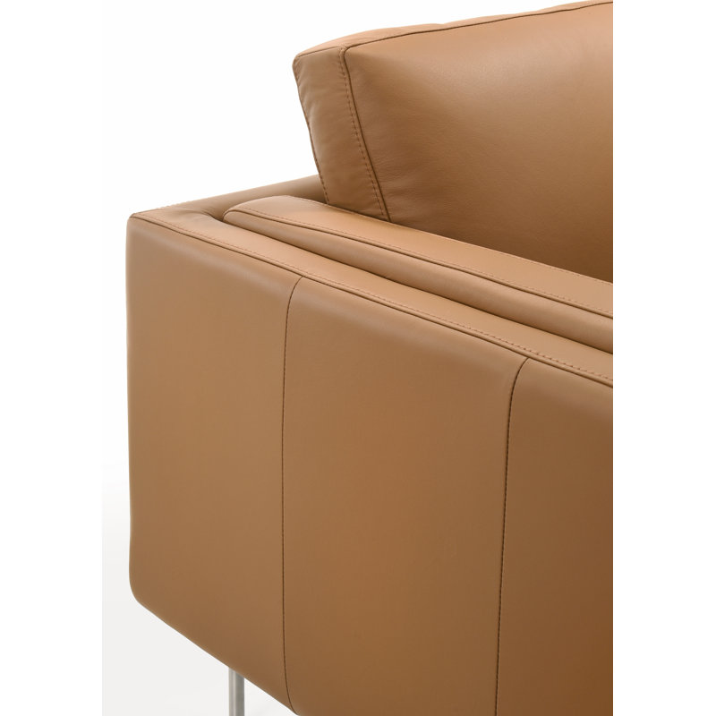 London Chair, Saddle, Brushed Stainless Steel