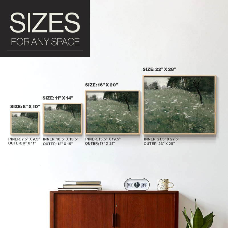 Paysages rétro-dxli-impression encadrée - reconstituable, H 8 po x l 10 po, Naturel